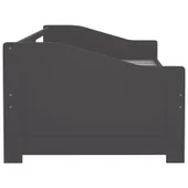 3-местно дневно легло, тъмносиво, бор масив, 90х200 см - Thumbnail 4