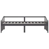 3-местно дневно легло, тъмносиво, бор масив, 90х200 см - Thumbnail 3