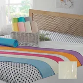 Чаршаф с ластик 160x200 см + две калъфки Cylinder Cream ZAMBAK - Thumbnail 2