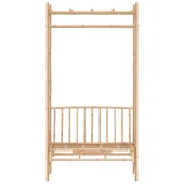 Градинска пейка с пергола, 116 см, бамбук - VL341742 - Thumbnail 3