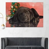 Малко черно кученце - картина пано за стена - Thumbnail 1