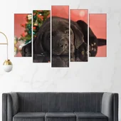 Малко черно кученце - картина пано за стена - Thumbnail 3