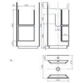 Масивен умивалник - icb 4245 - Thumbnail 3