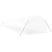 Оранжерия със стоманена рамка бяла 42 м² 14x3x2 м - Thumbnail 5