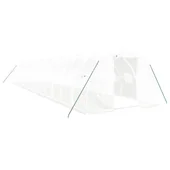 Оранжерия със стоманена рамка бяла 42 м² 14x3x2 м - Thumbnail 1