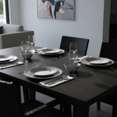 Порцеланов сервиз за хранене 24 части Сини щрихи TOPRAKSAN - Thumbnail 7