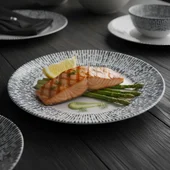 Порцеланов сервиз за хранене 24 части Сини щрихи TOPRAKSAN - Thumbnail 6