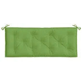 Възглавница за градинска пейка меланж зелена 120x50x7 см плат - VL4002547 - Thumbnail 4