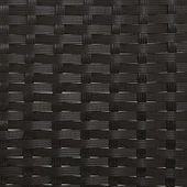 2-местна градинска пейка с възглавници, черна, полиратан - VL319488 - Thumbnail 8