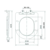 Тоалетна седалка ICST 4937B SEAT черна INTER CERAMIC - Thumbnail 5
