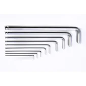 Дълги шестограми за работа под ъгъл 9 бр. 1.5-10 мм CR-V Topmaster - Thumbnail 3