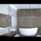 Фаянс 30x90 см Astoria Brown Decofon BIEN - Thumbnail 2