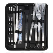 Комплект аксесоари за барбекю 18 части в калъф Grill ZIEL - Thumbnail 1