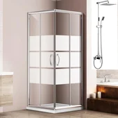 Комплект душ кабина 7005-1D и душ система със смесител VLS006 FORMA VITA - Thumbnail 2