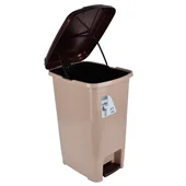 Кош за боклук с педал и вътрешна кофа 8 л капучино VIOLET HOUSE - Thumbnail 1