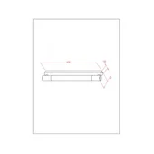 LED осветително тяло за баня  63.2x8.5x3.8 см хром INTER CERAMIC - Thumbnail 2