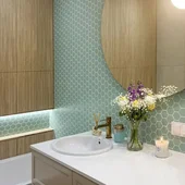 Нисък смесител за баня Pola злато LAVEO - Thumbnail 4