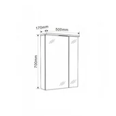 Огледален шкаф за баня Aldene INTER CERAMIC - Thumbnail 3