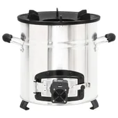 Печка на дърва с USB вентилатор сребриста 35,5x26x28 см инокс - Thumbnail 3