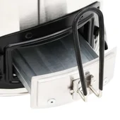 Печка на дърва с USB вентилатор сребриста 35,5x26x28 см инокс - Thumbnail 10