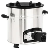 Печка на дърва с USB вентилатор сребриста 35,5x26x28 см инокс - Thumbnail 2