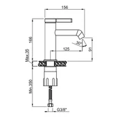 Смесител за баня черен мат Phoenix-N FAYANS - Thumbnail 3