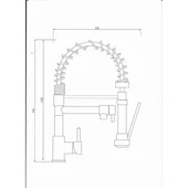 Смесител за кухня San Remo 61715 стоящ FORMA VITA - Thumbnail 2