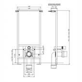 Структура за вграждане за стенна тоалетна чиния BOCCHI - Thumbnail 2