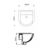 Мивка за баня 46 см 113 FORMA VITA - Thumbnail 2