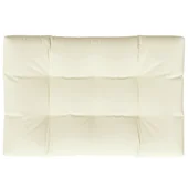 Палетна възглавница, кремава, 120x80x12 см, текстил - Thumbnail 2