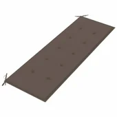 Пейка Батавия с таупе възглавница, 150 см, тик масив - VL3100834 - Thumbnail 5