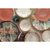 Порцеланов сервиз за хранене 24 части Сърца и цветя FARIKA - Thumbnail 2