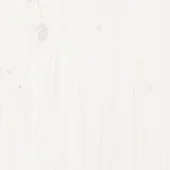 Поставка за дърва за огрев бяла 60x25x100 см масивно дърво бор - Thumbnail 7