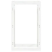 Поставка за дърва за огрев бяла 60x25x100 см масивно дърво бор - Thumbnail 5