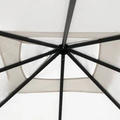 Шатра с покривала на стълбовете, 3x3x2,6 м, кремав, 160 г/м² - Thumbnail 3