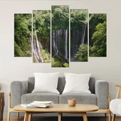 Водопада  tumpaksewu в Индонезия  - картина пано за стена - Thumbnail 3