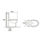 Ъглов моноблок ICC 5003 INTER CERAMIC - Thumbnail 3