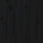 Градинска пейка, черна, 80x38x45 см, борово дърво масив - VL825090 - Thumbnail 7