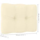 Градински комплект 2 части с възглавници меденокафяв бор масив - Thumbnail 10