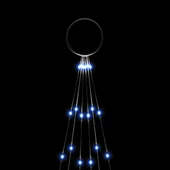 Коледна елха на флагщок, синьо, 108 LED, 180 см - Thumbnail 5