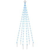 Коледна елха на флагщок, синьо, 108 LED, 180 см - Thumbnail 2