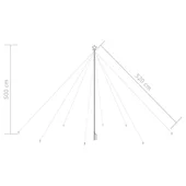 Коледна елха водопад за закрито и открито 800 LED 5 м - Thumbnail 8