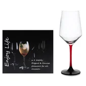 Комплект от 6 чаши за вино 540 мл Цветно столче Бордо - Thumbnail 2