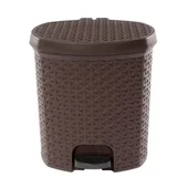 Кош за боклук с педал ратан 18 л STERK - Thumbnail 4