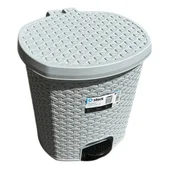 Кош за боклук с педал ратан 18 л STERK - Thumbnail 5