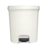 Кош за боклук с педал ратан 18 л STERK - Thumbnail 3