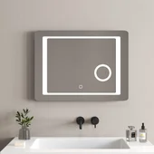 Огледалo за баня с LED осветление 80x60 см ICL 1596 INTER CERAMIC - Thumbnail 1