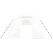 Оранжерия със стоманена рамка бяла 48 м² 16x3x2 м - Thumbnail 3