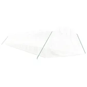 Оранжерия със стоманена рамка бяла 48 м² 16x3x2 м - Thumbnail 2