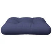 Палетна възглавница, нейви синя, 60x61,5x10 см, текстил - Thumbnail 4